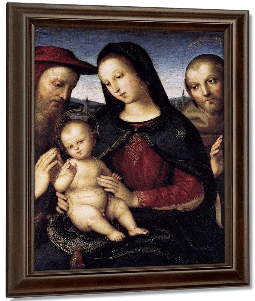Madonna With Child And Saints 1502 By Raphael Sanzio Fine Art Print