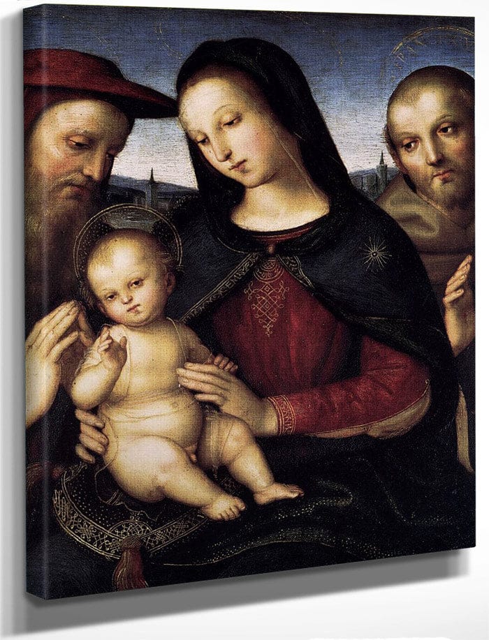 Madonna With Child And Saints 1502 By Raphael Sanzio Fine Art Print