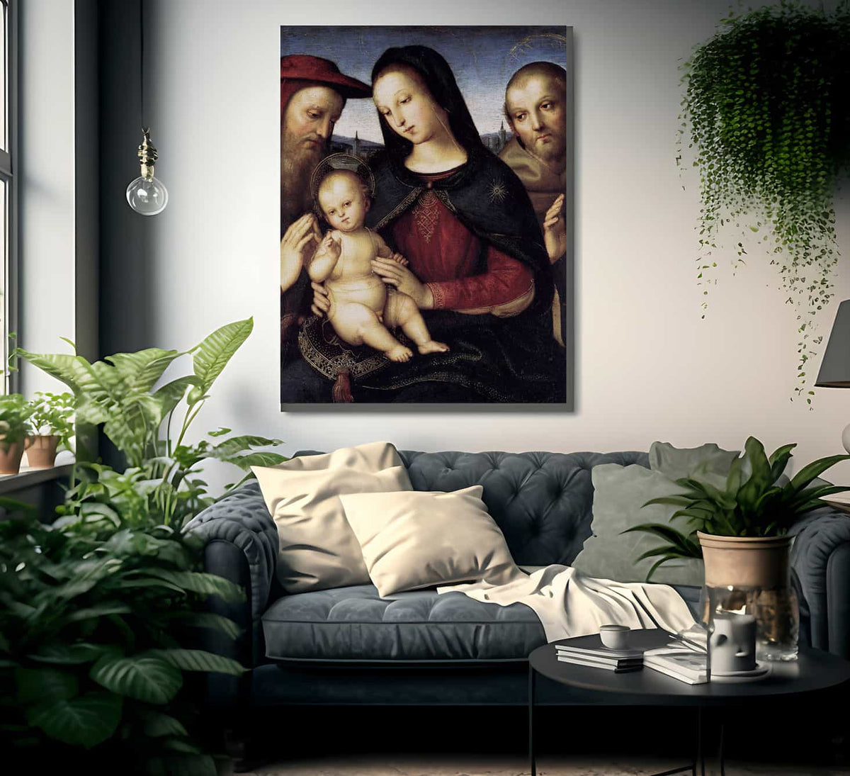 Madonna With Child And Saints 1502 By Raphael Sanzio Fine Art Print