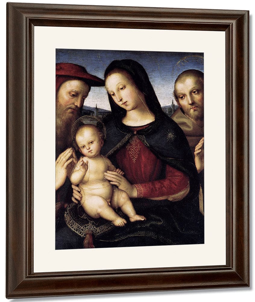 Madonna With Child And Saints 1502 By Raphael Sanzio Fine Art Print