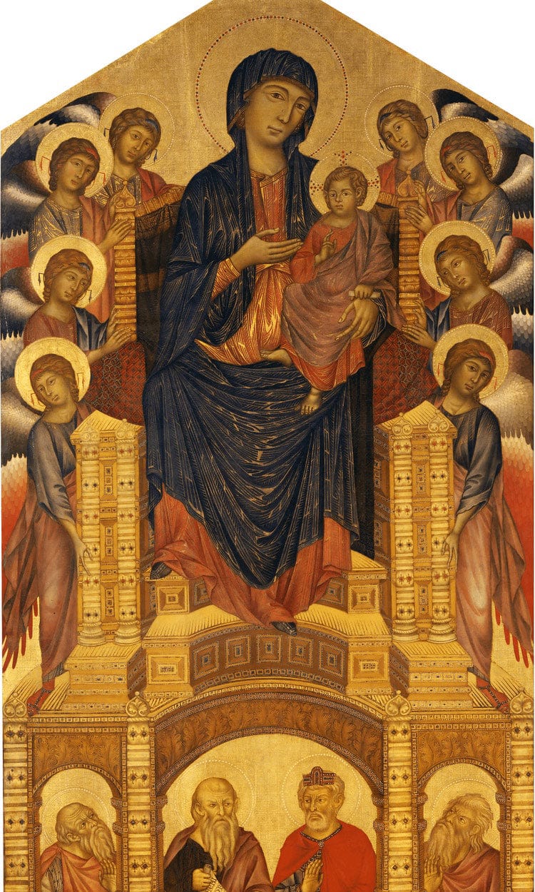 Maesta Of Santa Trinita 1290 By Cimabue Fine Art Print