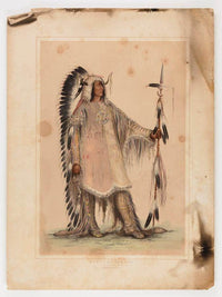 Mah To Toh Pa, The Mandan Chief By George Catlin Fine Art Print