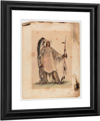 Mah To Toh Pa, The Mandan Chief By George Catlin Fine Art Print