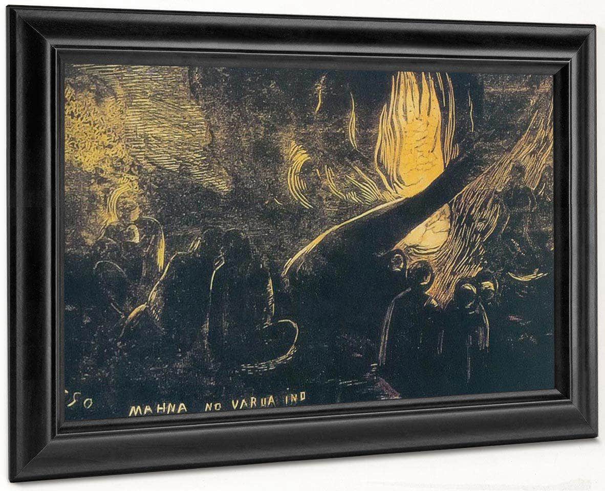 Mahna No Varrua Ino ( The Day Of The Bad Spirit) By Paul Gauguin Fine Art Print