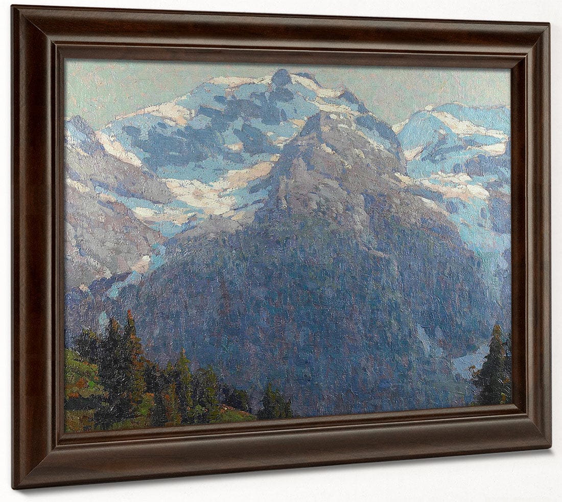 Majestic Alpine Scene By Edgar Payne Fine Art Print