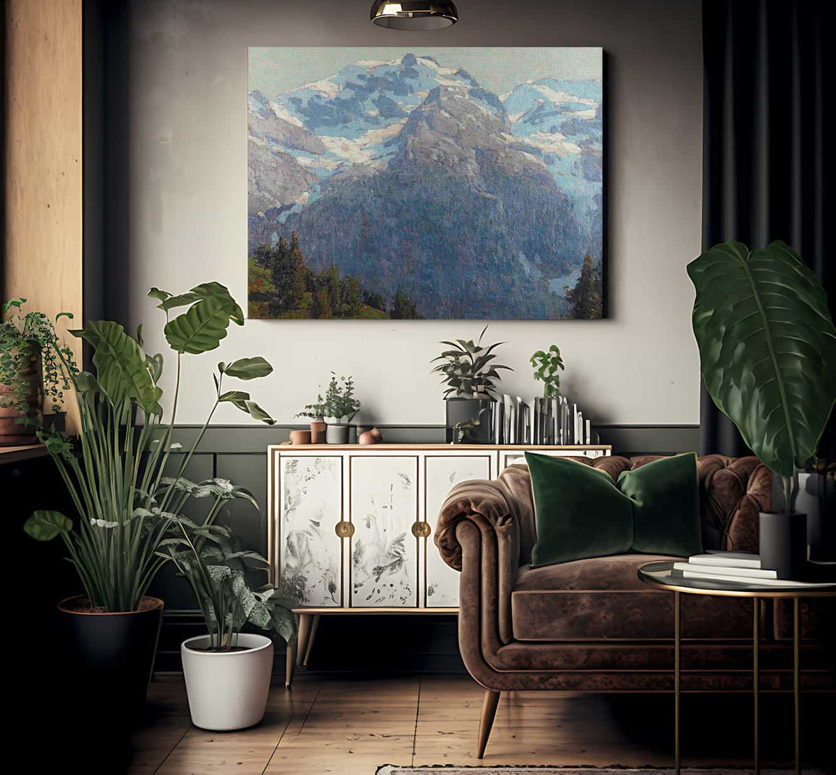Majestic Alpine Scene By Edgar Payne Fine Art Print