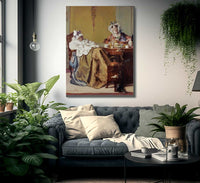 Making Medicine For The Ill Sister By Alexander Hugo Bakker Korff Fine Art Print