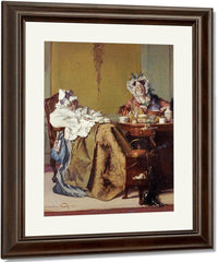 Making Medicine For The Ill Sister By Alexander Hugo Bakker Korff Fine Art Print