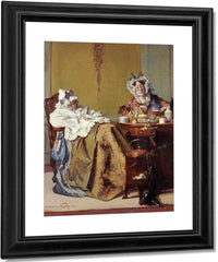 Making Medicine For The Ill Sister By Alexander Hugo Bakker Korff Fine Art Print