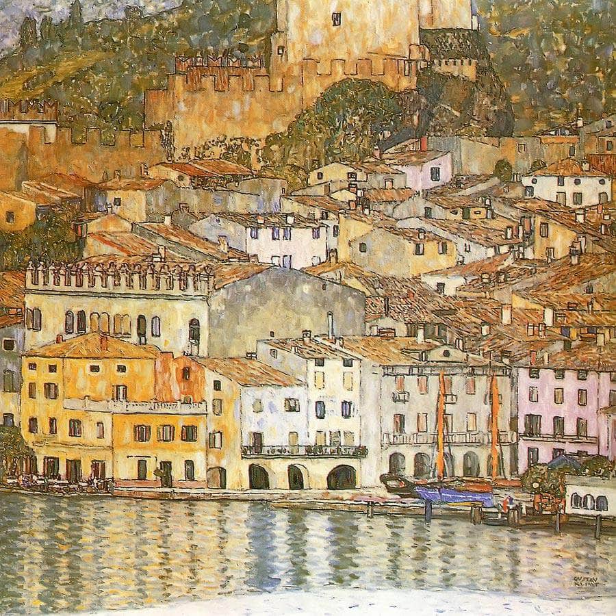Malcesine On Lake Garda By Gustav Klimt Fine Art Print