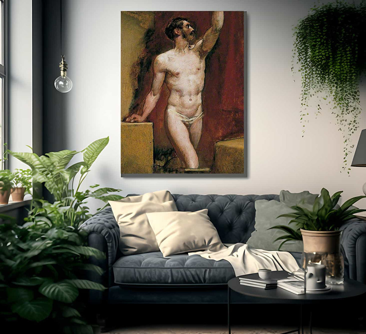 Male Nude 23 By William Etty Fine Art Print