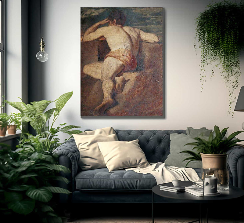 Male Nude 34 By William Etty Fine Art Print