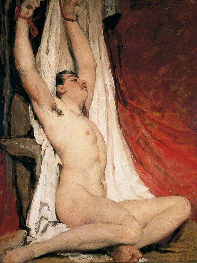 Male Nude By William Etty Fine Art Print