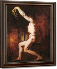 Male Nude Figure Holding A Jug By William Etty Fine Art Print