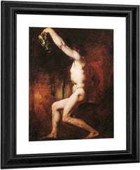 Male Nude Figure Holding A Jug By William Etty Fine Art Print