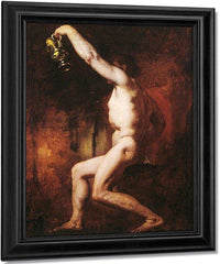 Male Nude Figure Holding A Jug By William Etty Fine Art Print