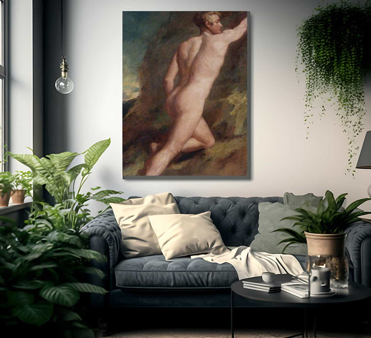 Male Nude Study By William Etty Fine Art Print