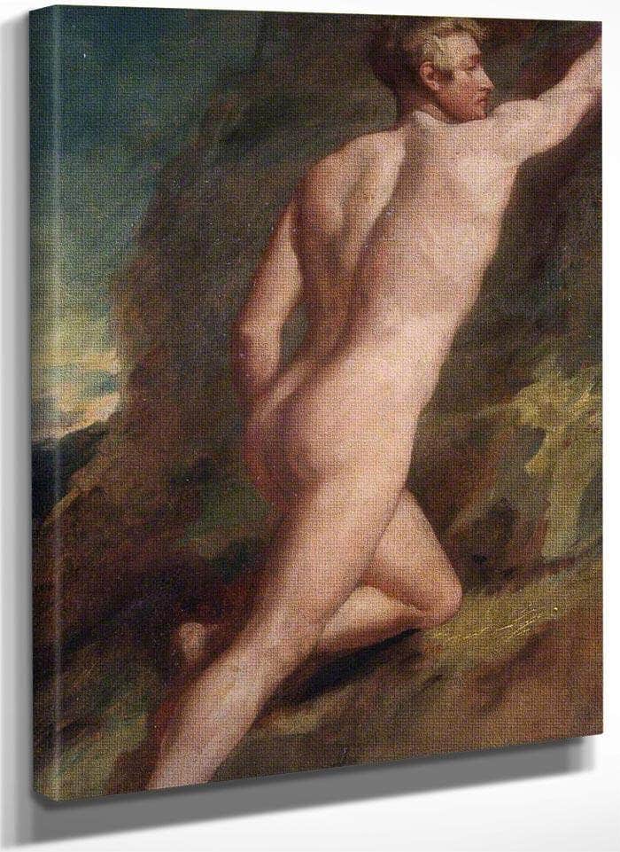 Male Nude Study By William Etty Fine Art Print