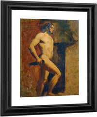 Male Nude With Dagger By William Etty Fine Art Print