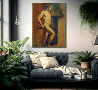 Male Nude With Dagger By William Etty Fine Art Print