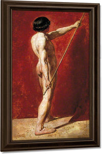 Male Nude With Staff By William Etty Fine Art Print