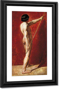 Male Nude With Staff By William Etty Fine Art Print