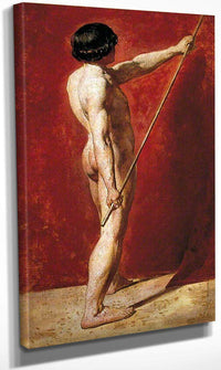 Male Nude With Staff By William Etty Fine Art Print