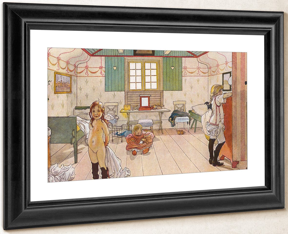 Mamma's And The Small Girls' Room By Carl Larsson Fine Art Print
