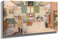 Mamma's And The Small Girls' Room By Carl Larsson Fine Art Print