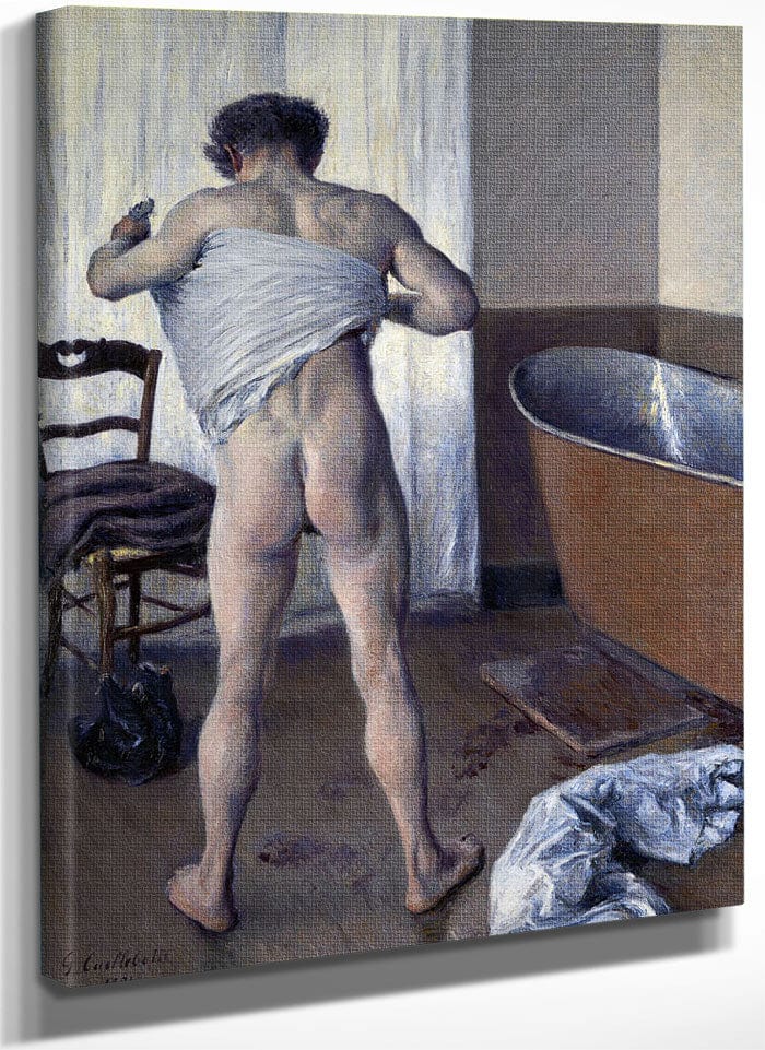 Man At His Bath By Gustave Caillebotte Fine Art Print