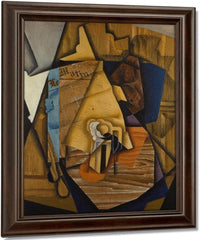 Man At The Cafe By Juan Gris Fine Art Print