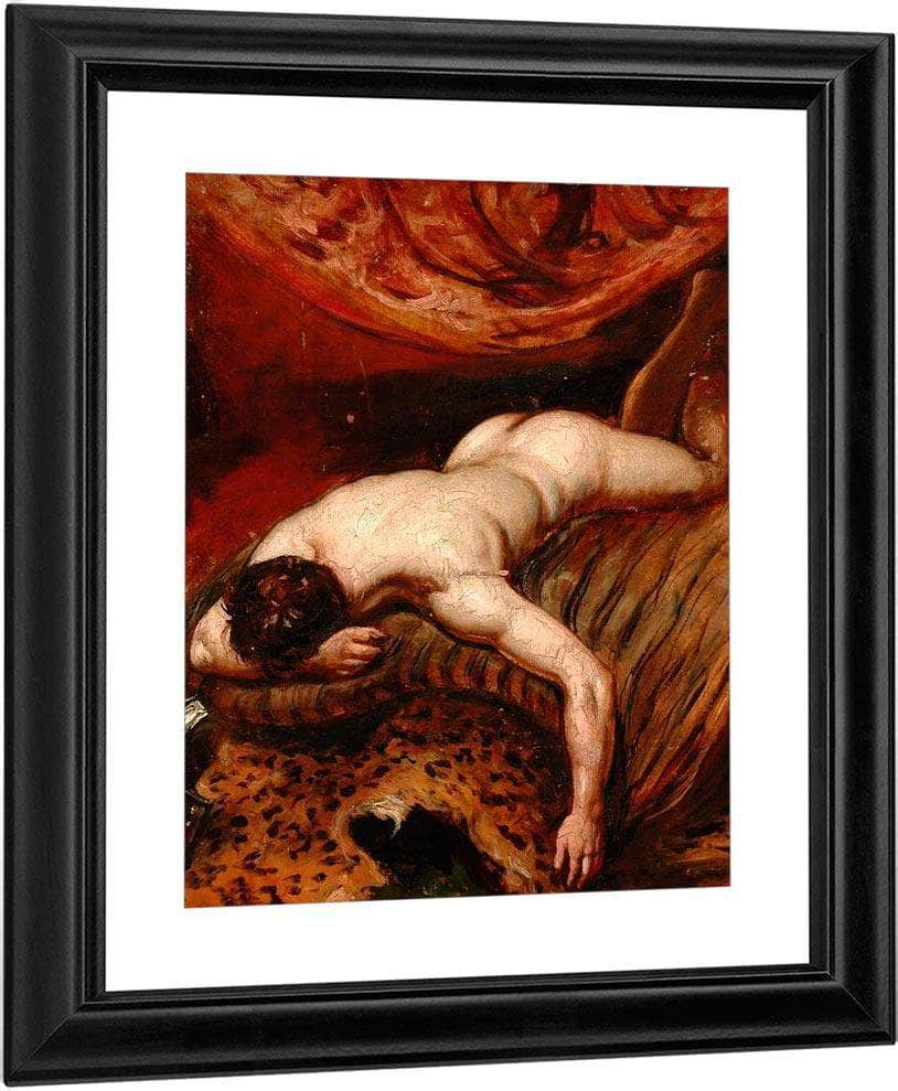 Man Lying Face Down By William Etty Fine Art Print