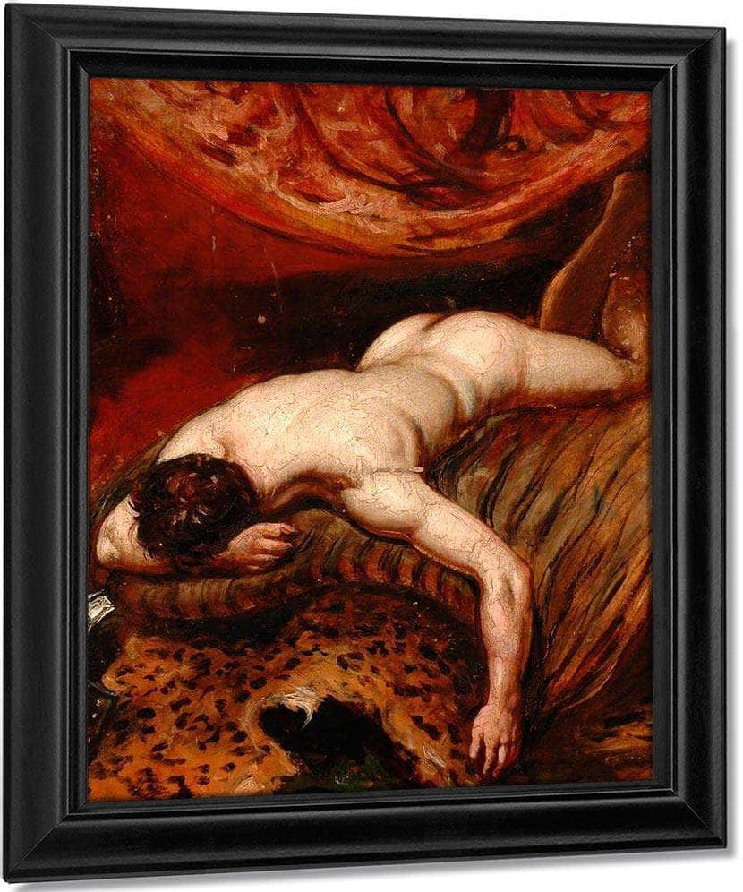 Man Lying Face Down By William Etty Fine Art Print