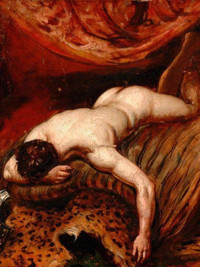 Man Lying Face Down By William Etty Fine Art Print