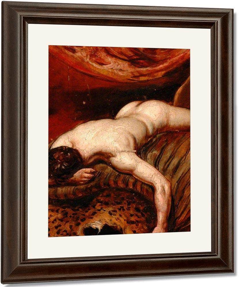 Man Lying Face Down By William Etty Fine Art Print