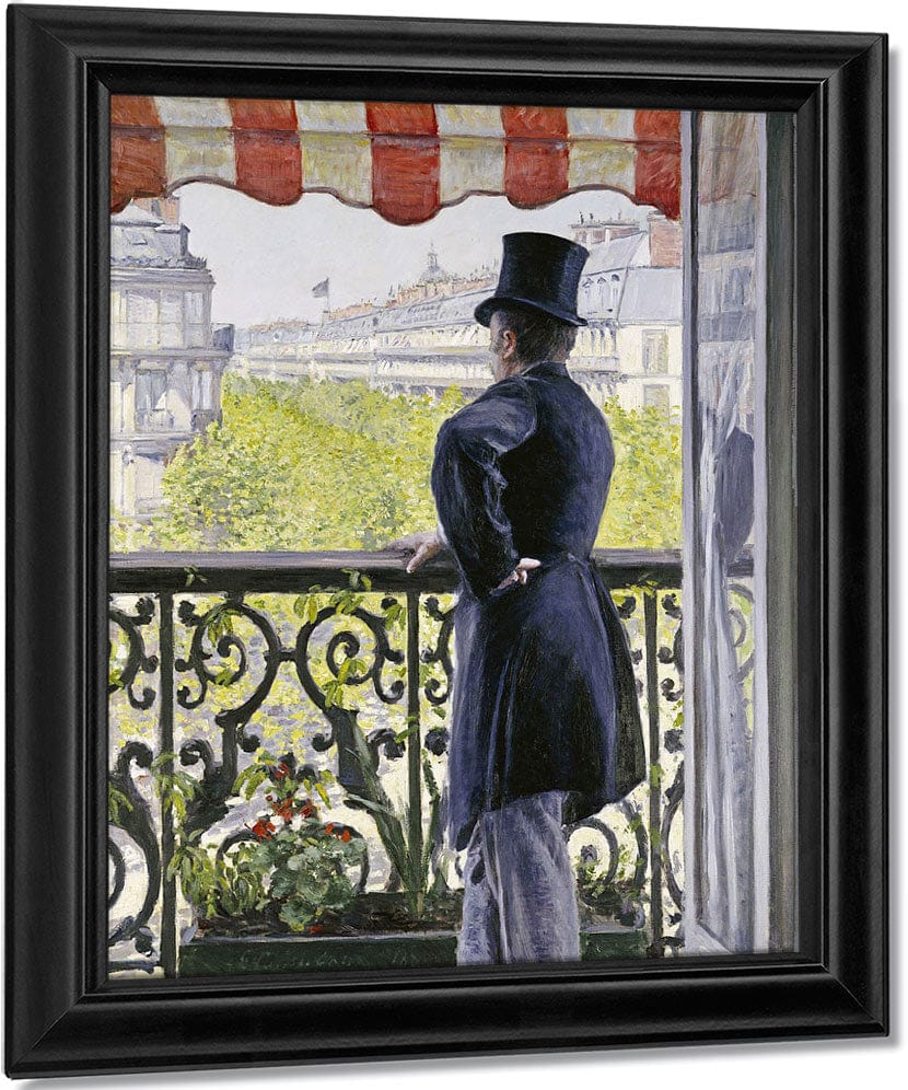 Man On A Balcony, Boulevard Haussmann By Gustave Caillebotte Fine Art Print