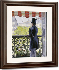 Man On A Balcony, Boulevard Haussmann By Gustave Caillebotte Fine Art Print