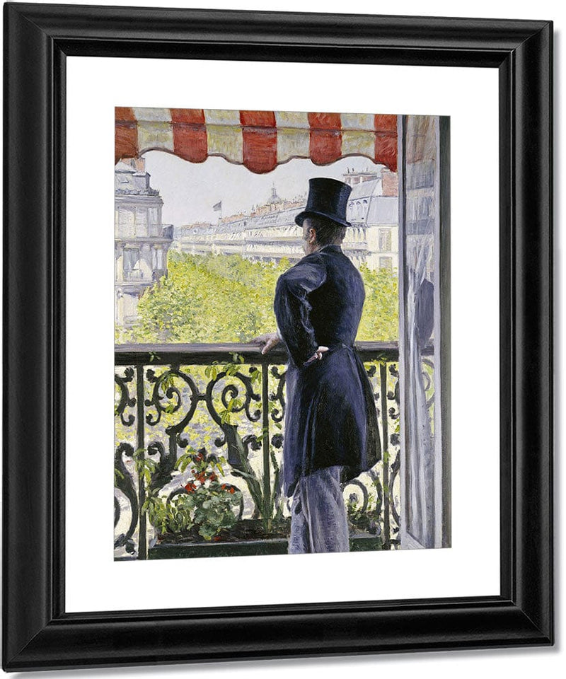 Man On A Balcony, Boulevard Haussmann By Gustave Caillebotte Fine Art Print