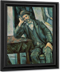 Man Smoking A Pipe 1 By Paul Cezanne Fine Art Print