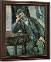 Man Smoking A Pipe 1 By Paul Cezanne Fine Art Print