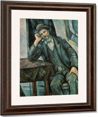Man Smoking A Pipe 1 By Paul Cezanne Fine Art Print