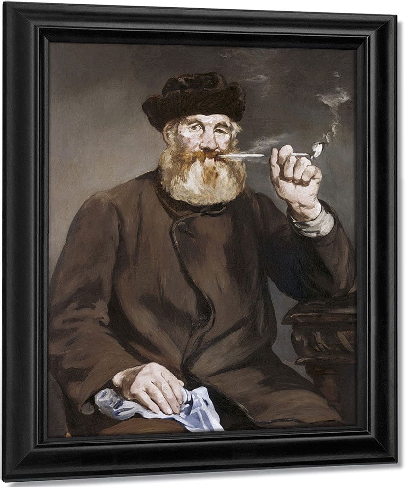 Man Smoking A Pipe By Edouard Manet Fine Art Print