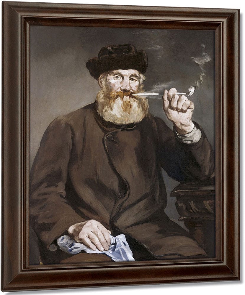 Man Smoking A Pipe By Edouard Manet Fine Art Print