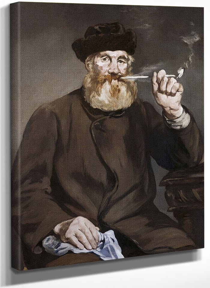 Man Smoking A Pipe By Edouard Manet Fine Art Print