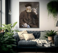 Man Smoking A Pipe By Edouard Manet Fine Art Print