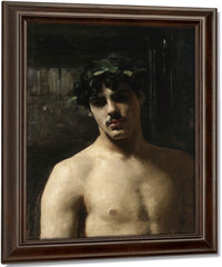 Man Wearing Laurels By John Singer Sargent Fine Art Print