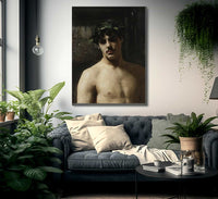 Man Wearing Laurels By John Singer Sargent Fine Art Print