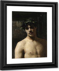 Man Wearing Laurels By John Singer Sargent Fine Art Print