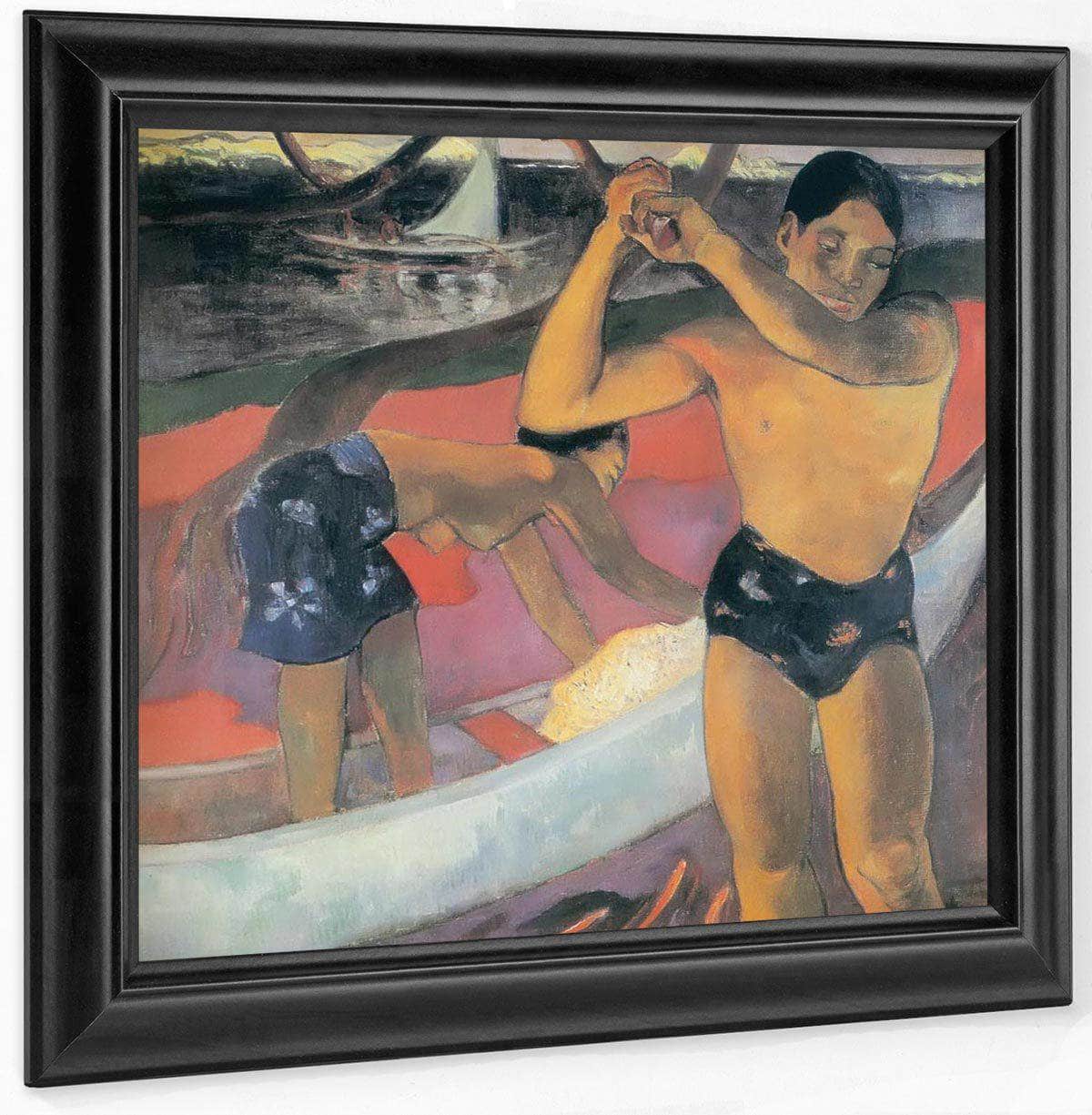 Man With A Axe By Paul Gauguin Fine Art Print