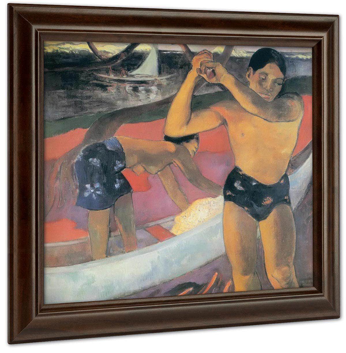 Man With A Axe By Paul Gauguin Fine Art Print